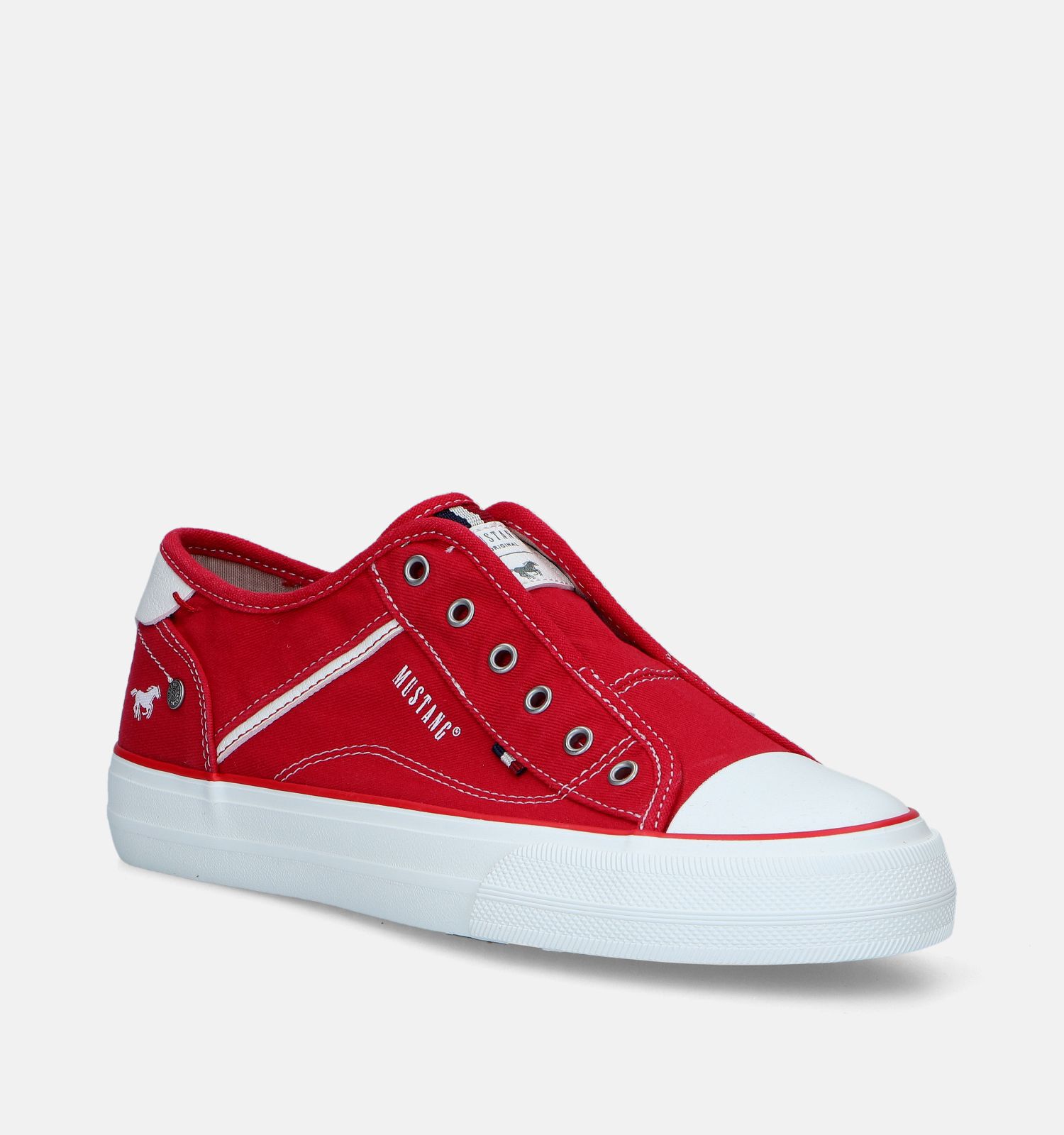 Mustang Rode Sneakers Dames Sneakers Online op TORFS.BE