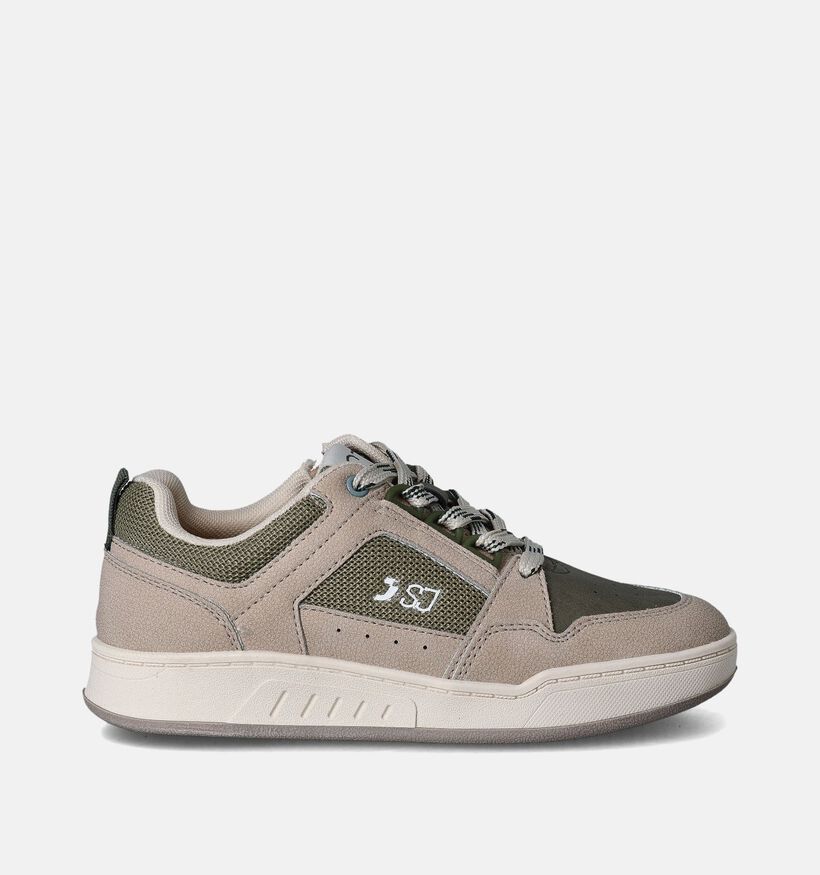SJ Kaki Veterschoenen voor jongens (354462) - geschikt voor steunzolen
