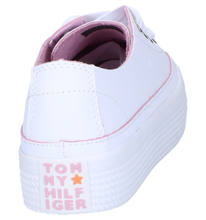 Tommy Hilfiger Baskets basses en Blanc en cuir (241739)