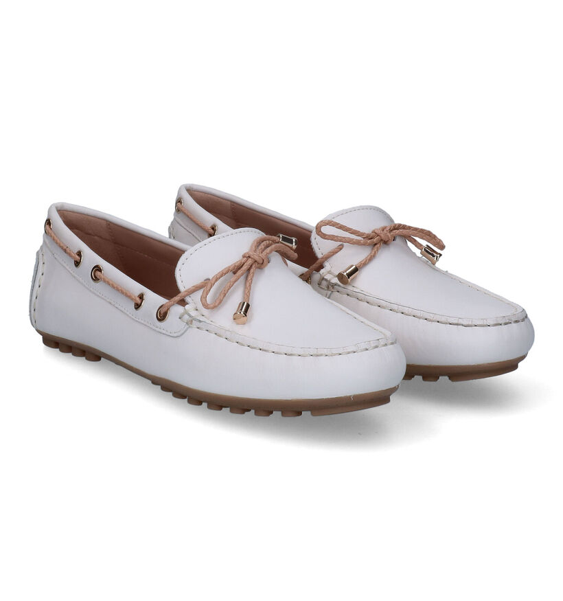 Geox Mocassins en Écru en cuir (311164)