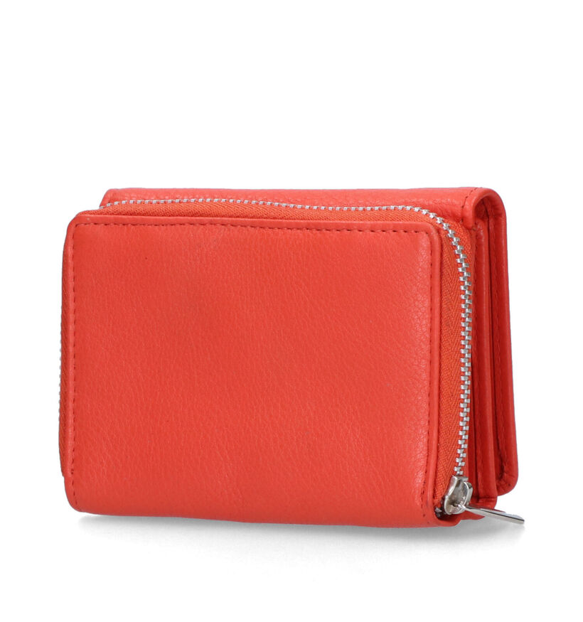 Euro-Leather Oranje Ritsportemonnee voor dames (324026)