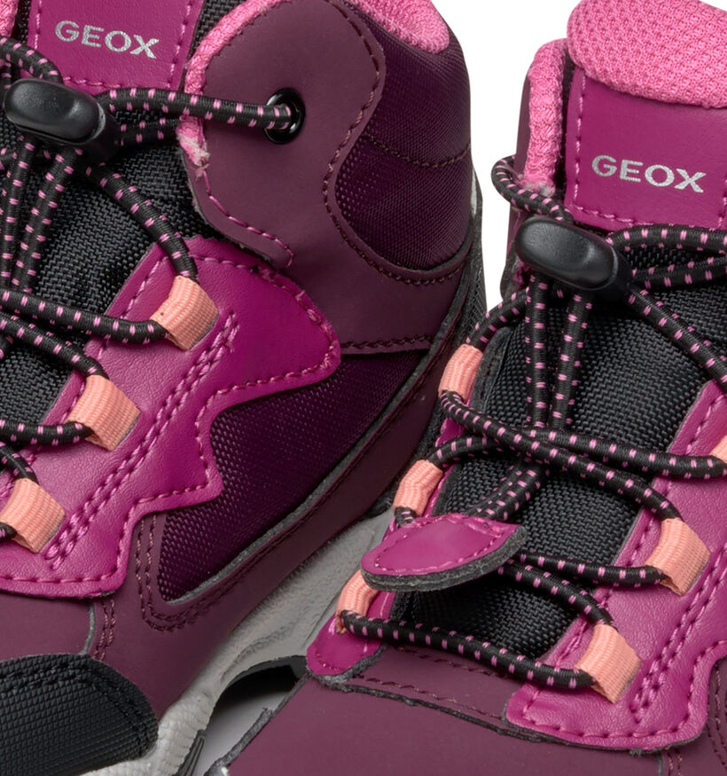 Geox Magnetar Chaussures hautes en Bordeaux pour filles (360372) - pour semelles orthopédiques