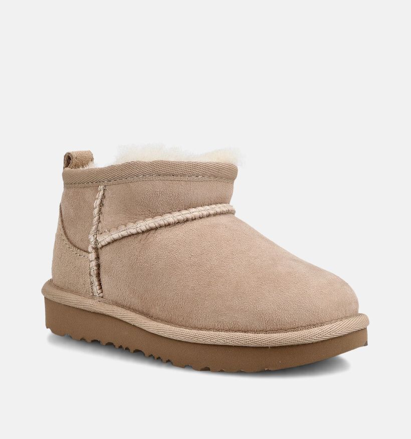 UGG Classic Ultra Mini Bottes d'hiver en Beige pour filles (377997)