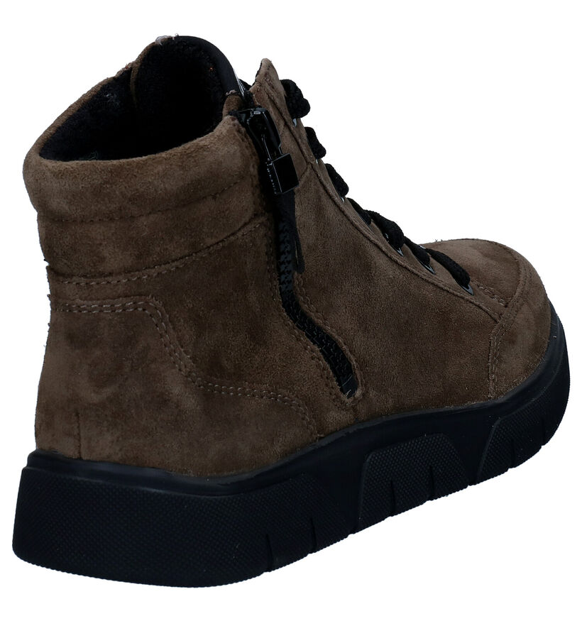Ara Rom-Sport Bottillons en Kaki en daim (298949)