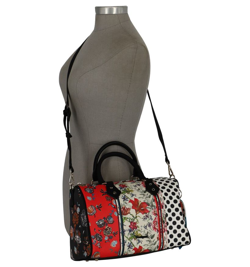 Multicolor Handtas Desigual met Bloemenprint, , pdp