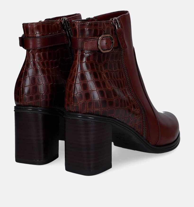 Tamaris Cognac Enkellaarzen met hak voor dames (330551)