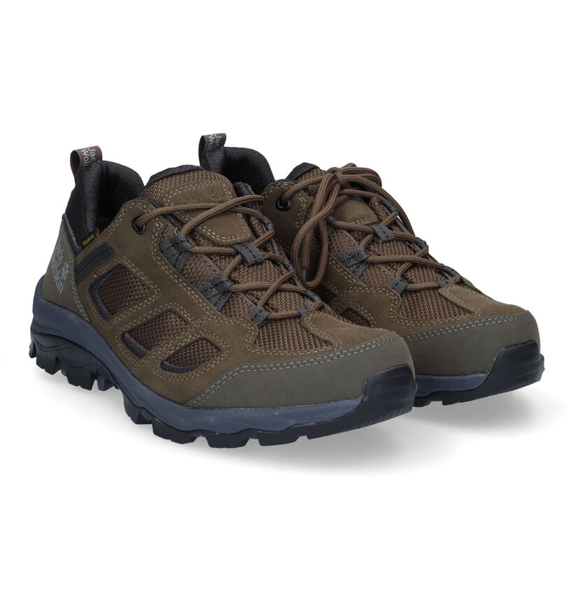 Jack Wolfskin Vojo 3 Texapore Chaussures de marche en Kaki pour hommes (302184) - pour semelles orthopédiques