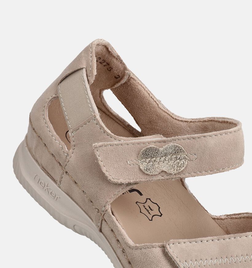 Rieker Beige Sandalen voor dames (370391) - geschikt voor steunzolen