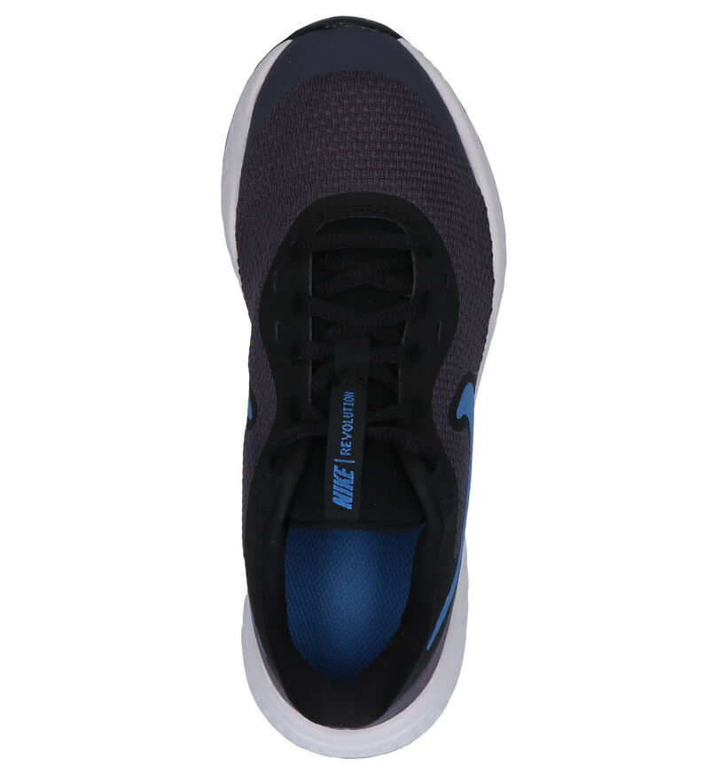 Nike Revolution Baskets en Bleu en cuir (284480)