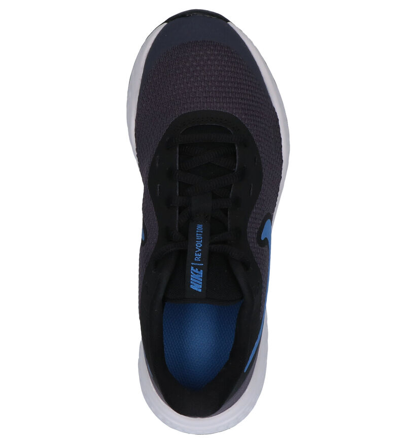 Nike Revolution Blauwe Sneakers in leer (284480)