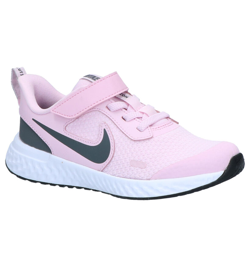 Nike Revolution Roze Sneakers in stof (261623)