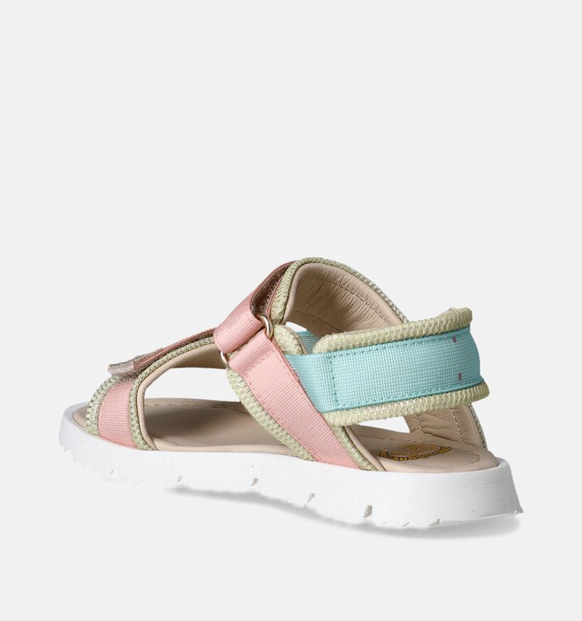 STONES and BONES Laker Roze-Groene Sandalen voor meisjes (358296)