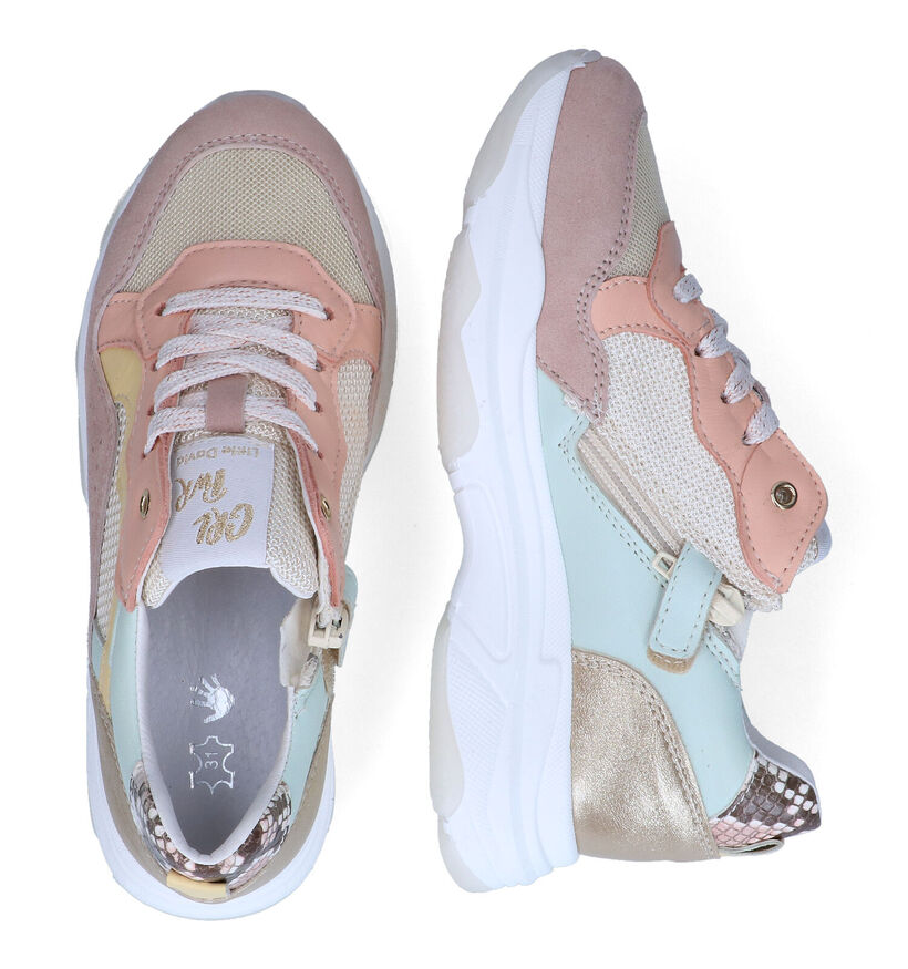 Little David Nina Baskets en Beige pour filles (309467) - pour semelles orthopédiques