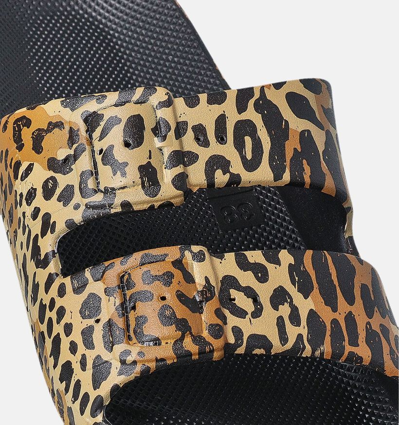 Freedom Moses Prints Claquettes en Noir pour femmes (354911)