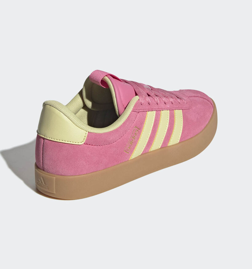 adidas VL Court 3.0 Roze/Gele Sneakers voor dames (359456) - geschikt voor steunzolen