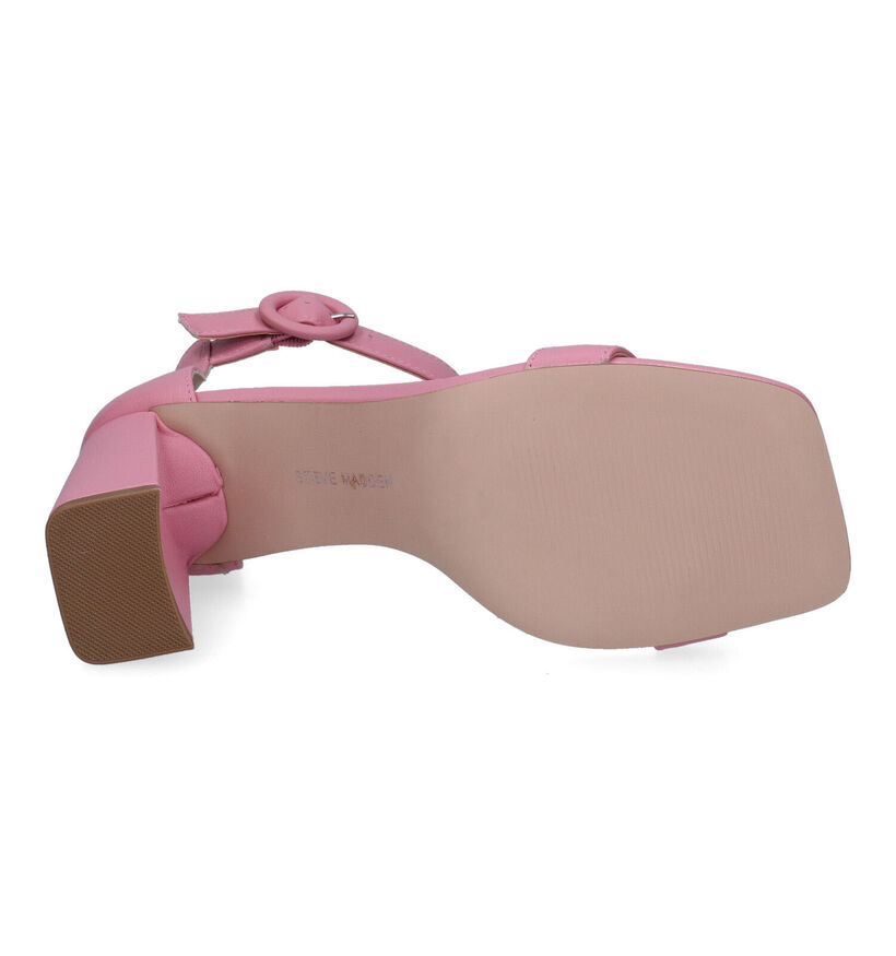 Steve Madden Riveting Sandales en Rose pour femmes (305351)