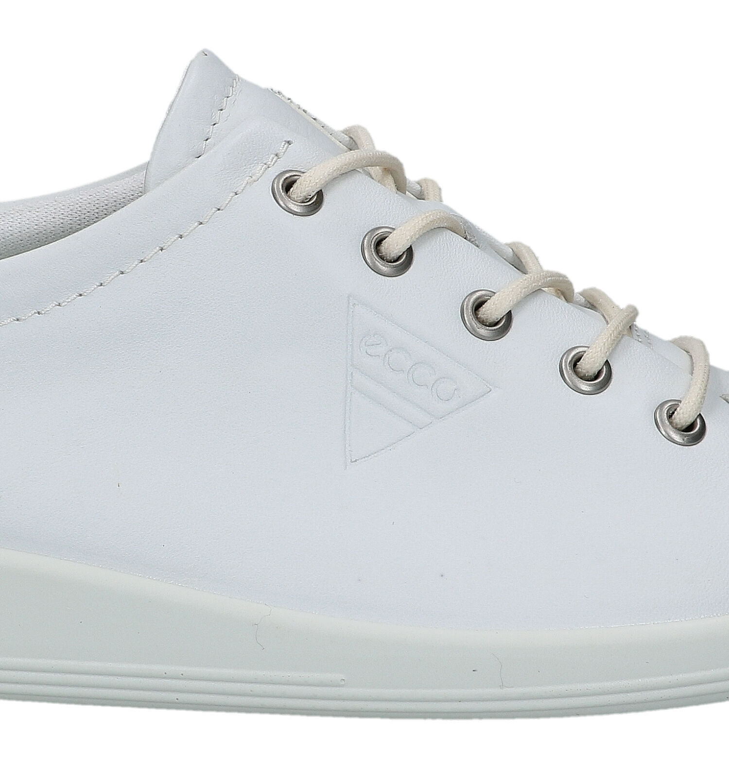 ECCO Soft 2.0 Witte Veterschoenen Dames Lage schoenen Online