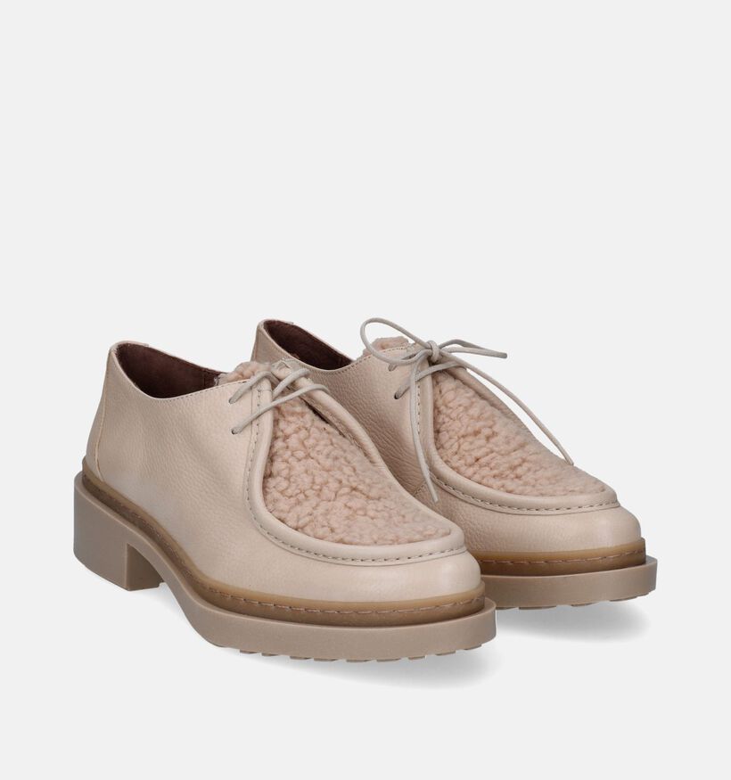 Wonders Taupe Veterschoenen voor dames (317242)
