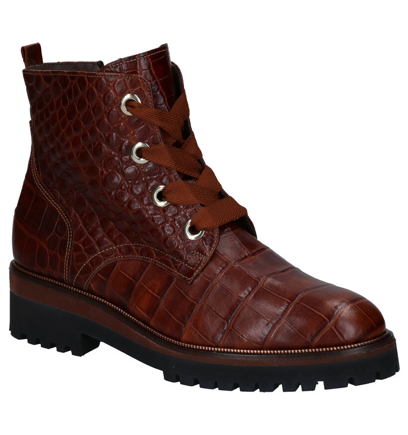 Softwaves Cognac Bottines in leer (281935)