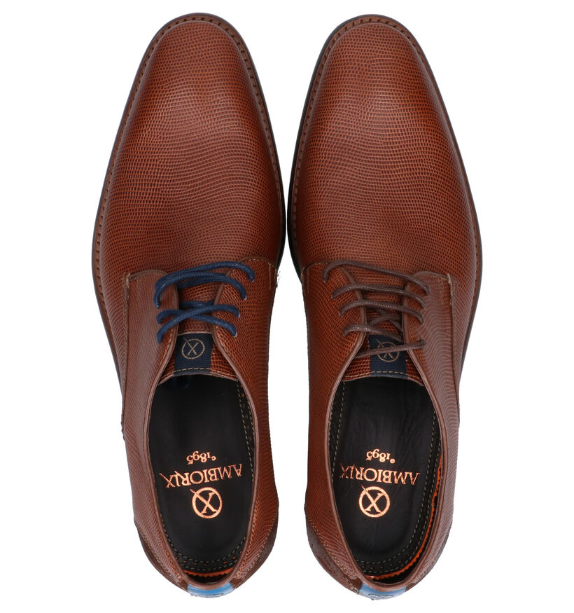 Ambiorix Danny Chaussures Habillées en Marron en cuir (263243)