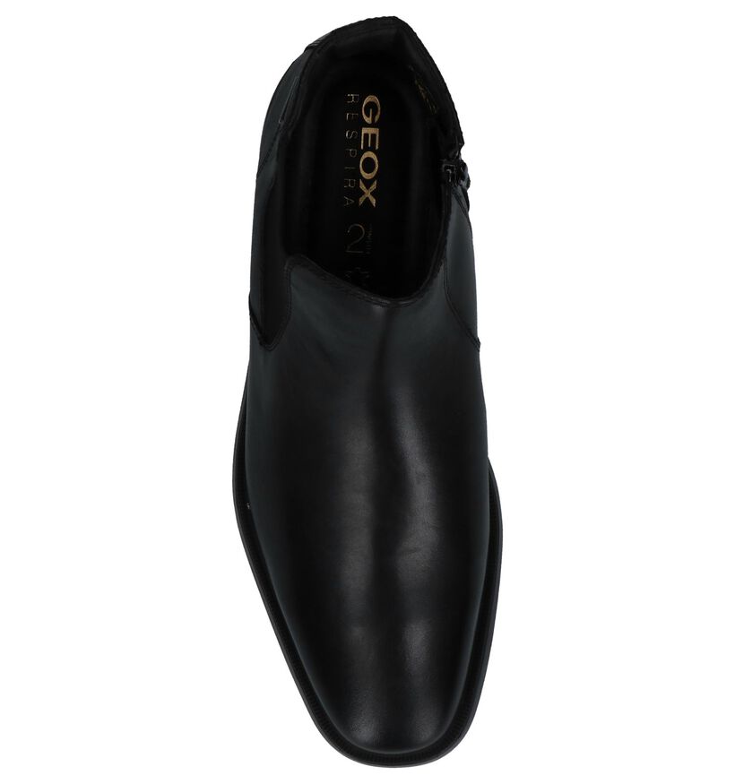Geox Chaussures hautes en Noir en cuir (223658)