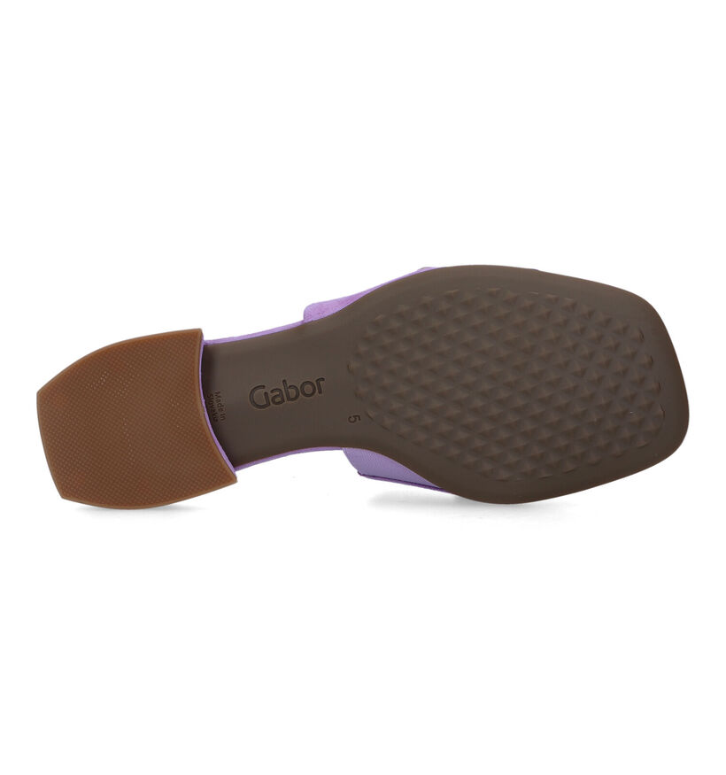 Comfort Nu-pieds plates en Violet pour femmes (323422)