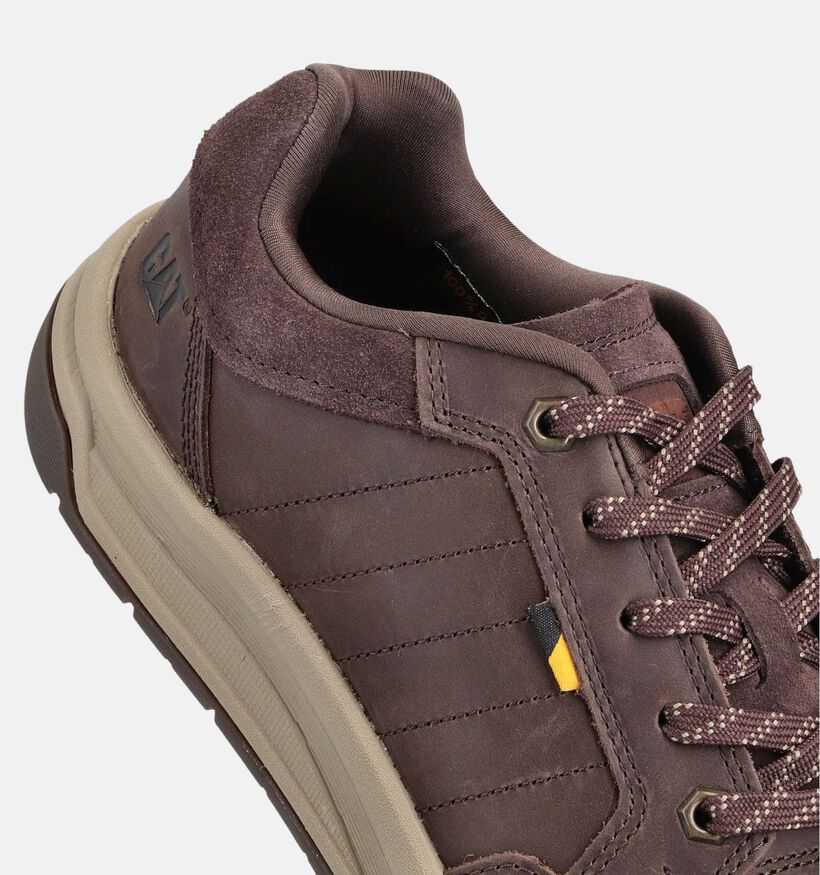 Caterpillar Baskets basses en Marron pour hommes (361117) - pour semelles orthopédiques
