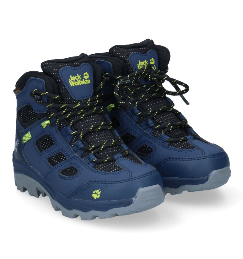 Jack Wolfskin Vojo Texapore Blauwe Wandelschoenen voor jongens (307741) - geschikt voor steunzolen