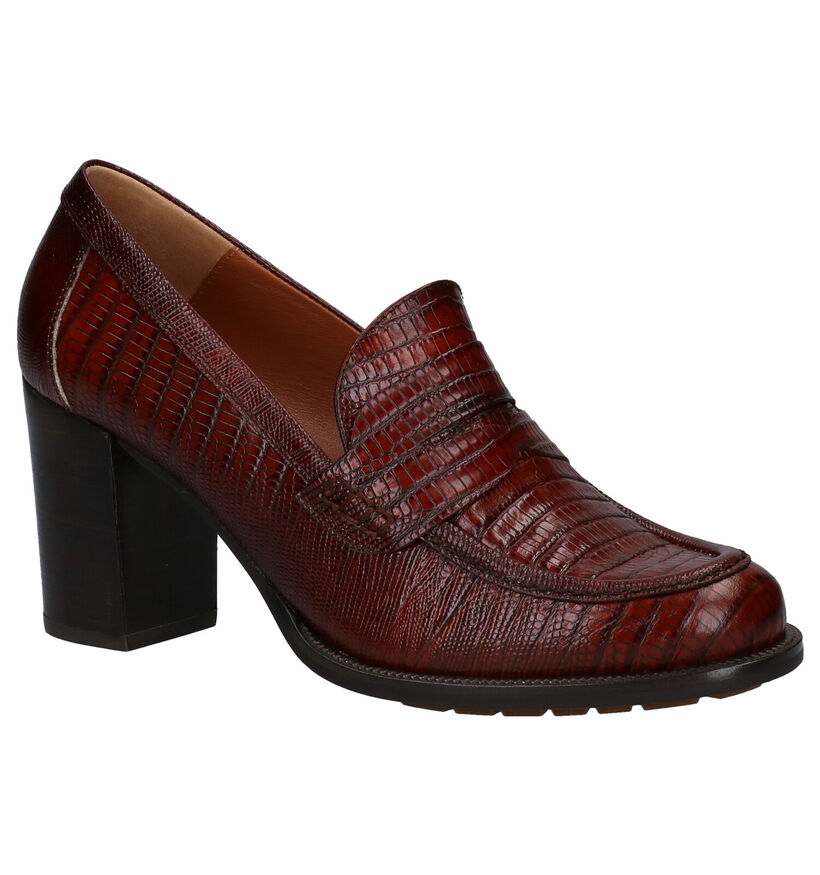 Zinda Escarpins classique en Marron en cuir (283711)