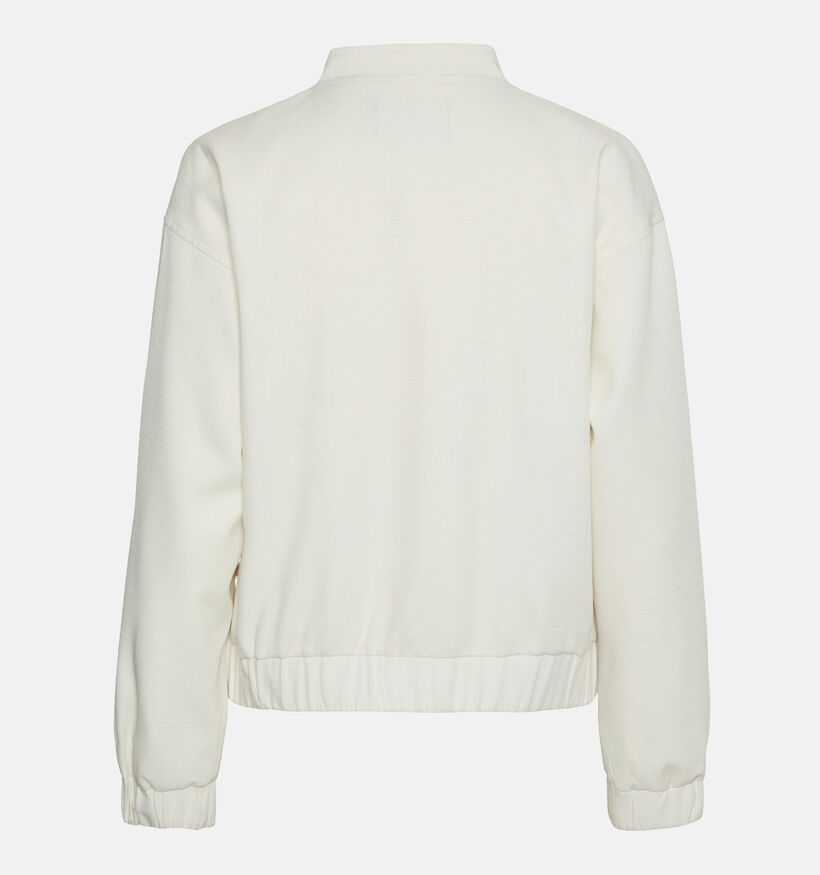 Pieces Annie Veste bomber en Écru pour femmes (351118)