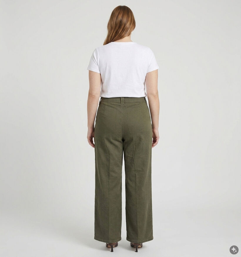 Vero Moda Curve Forest Night Tulle Groene Jeansbroek L32 voor dames (378126)
