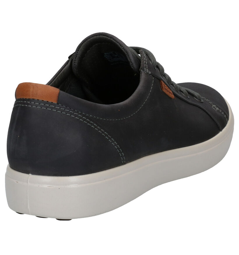 ECCO Soft 7 Chaussures à lacets en Gris en cuir (287392)