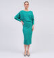 Expresso Groene Gebreide Jurk Ribbed voor dames (356945)