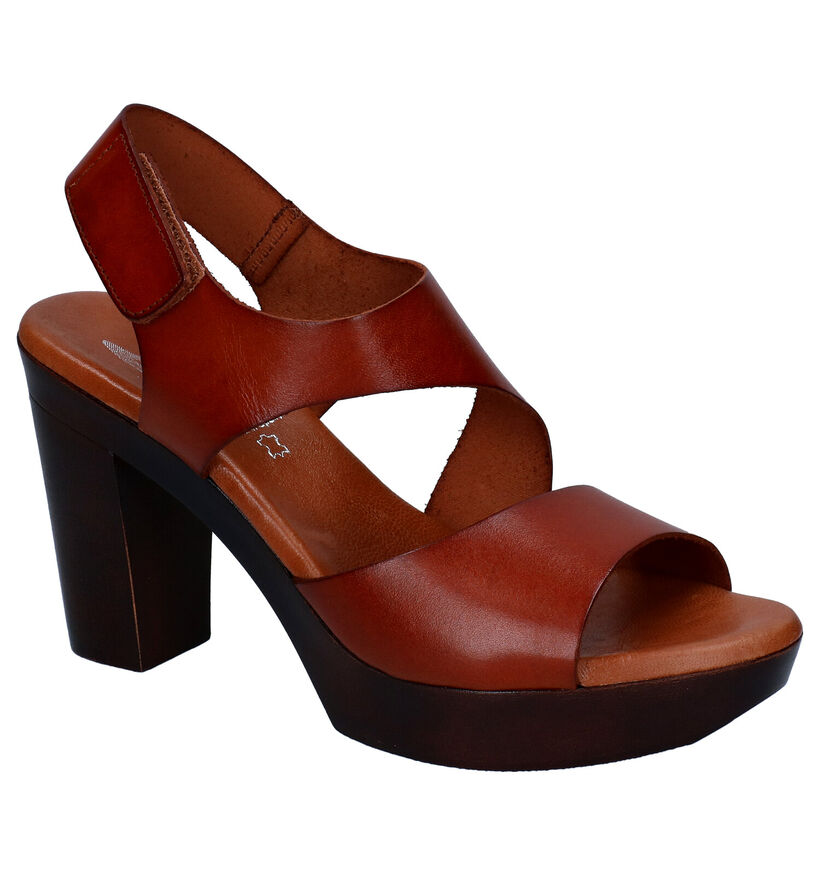 Marila Cognac Sandalen in leer (292738)