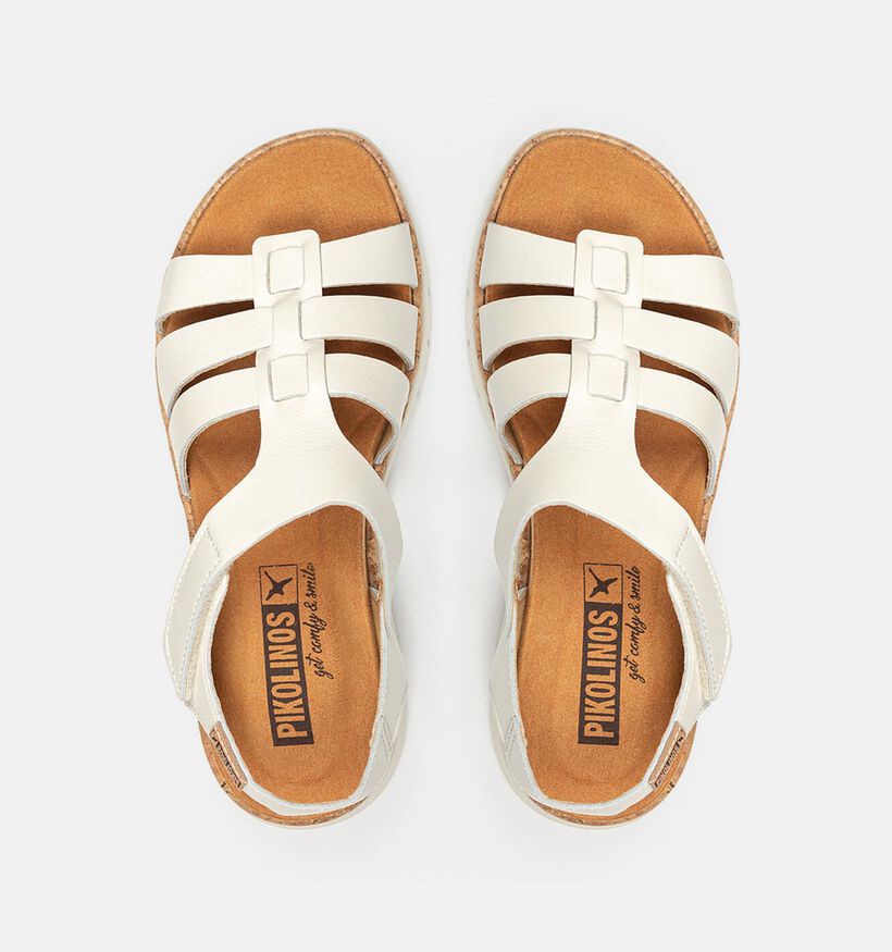 Pikolinos Palma Sandales compens&eacute;es en &Eacute;cru pour femmes (370553)