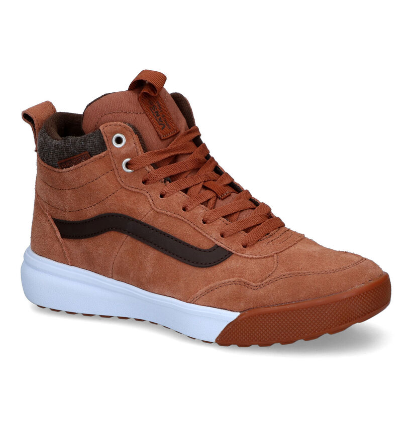 Vans Range Exp Hi Vansguard Baskets en Cognac pour hommes (317826)