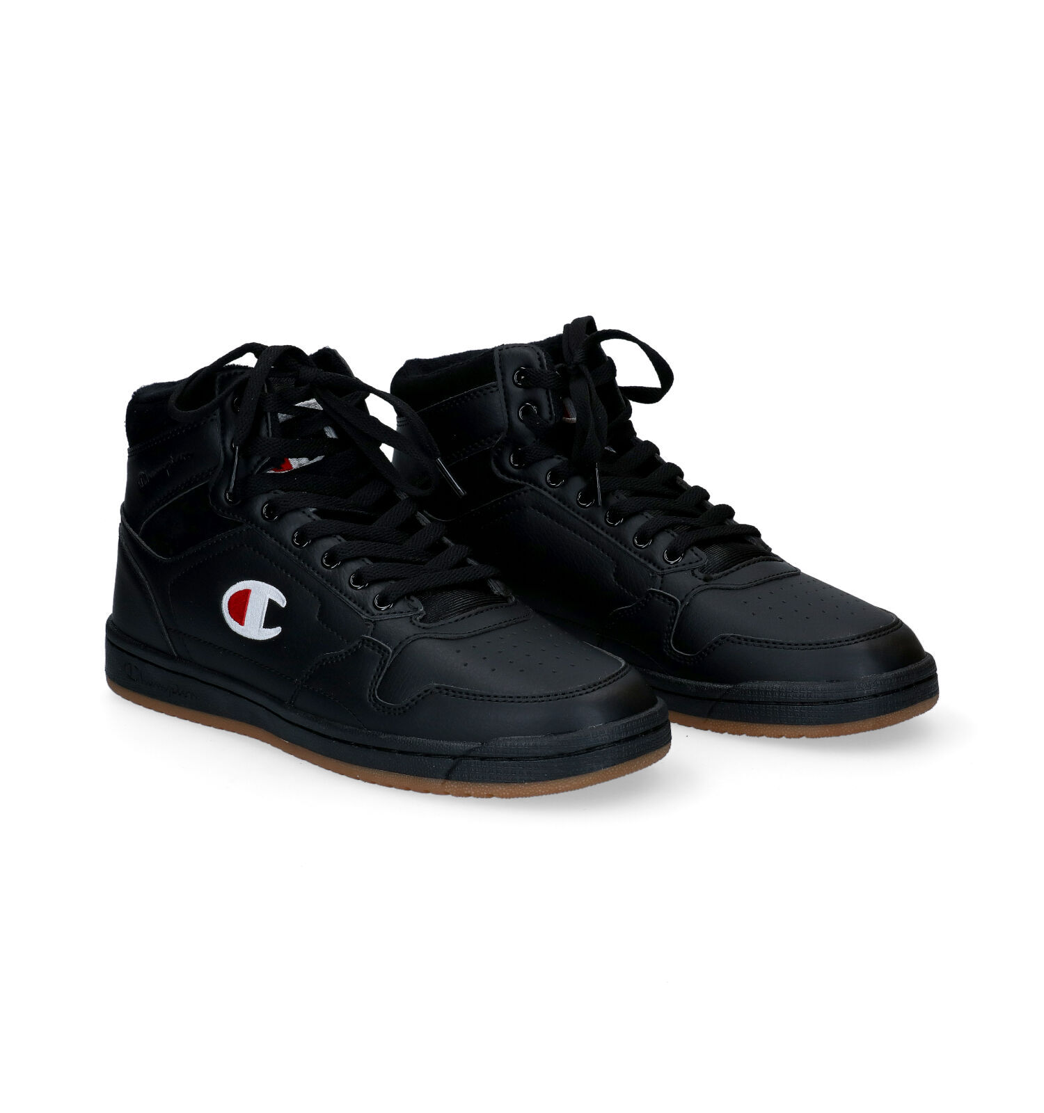 Champion New York Mid Zwarte Hoge Sneakers Heren Sneakers Online op TORFS.BE
