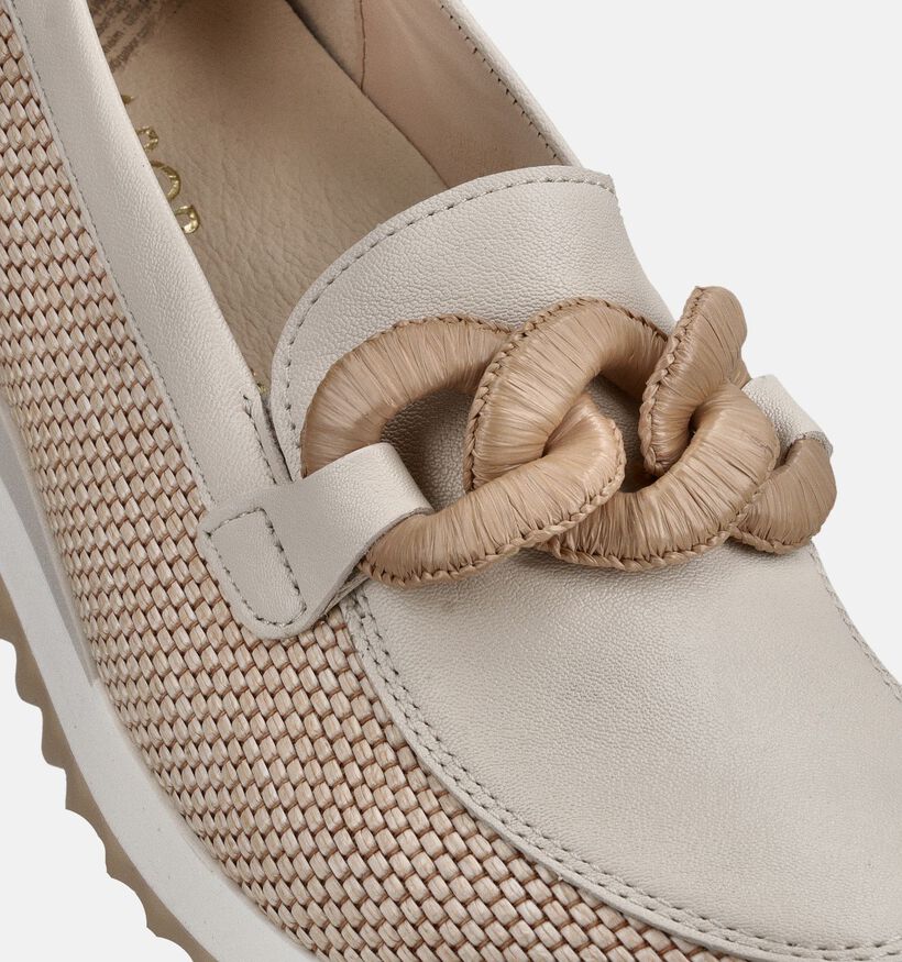Gabor Mocassins en Beige pour femmes (368672) - pour semelles orthop&eacute;diques