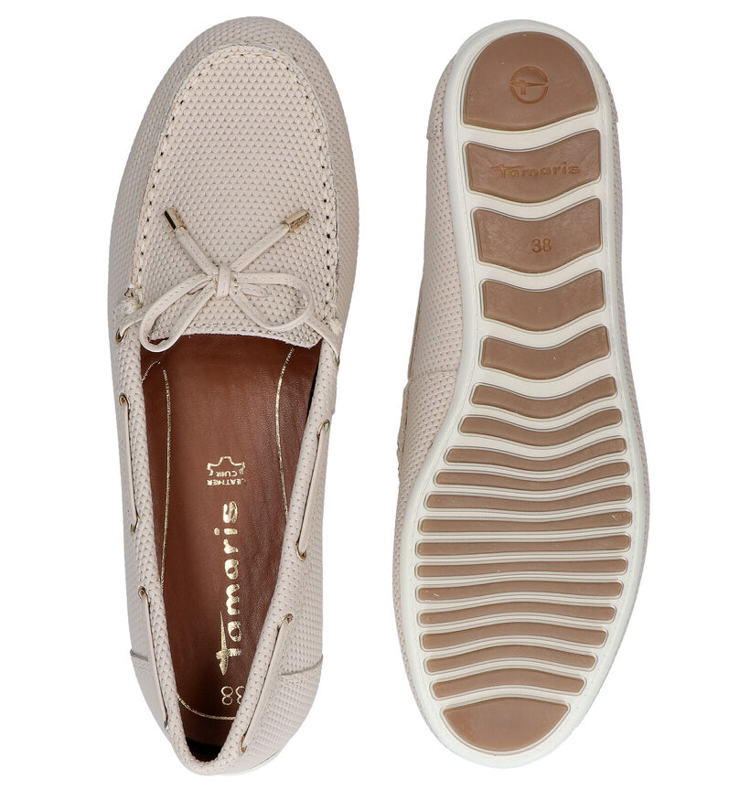 Tamaris Mocassins en Beige clair en cuir (286334)