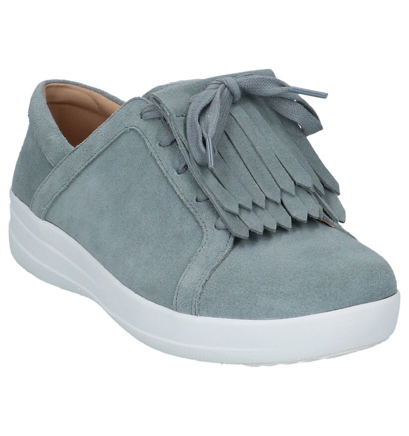 Blauwe FitFlop F-Sporty II Lace Up Fringe Sneakers, , pdp