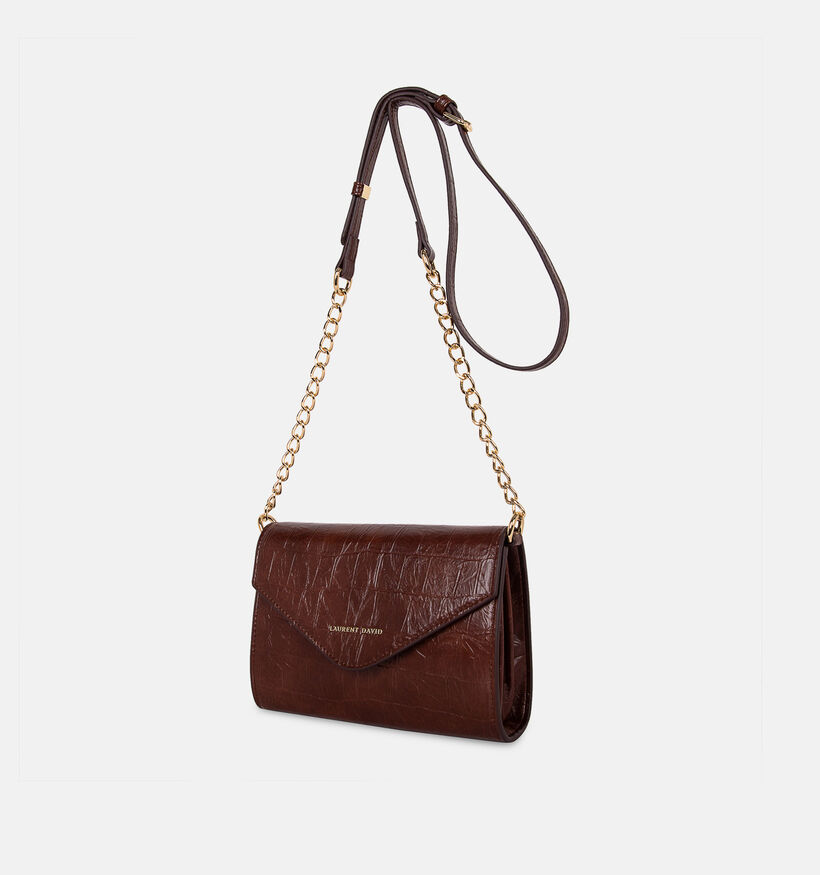 Laurent David Sac port&eacute; crois&eacute; en Cognac pour femmes (381483)