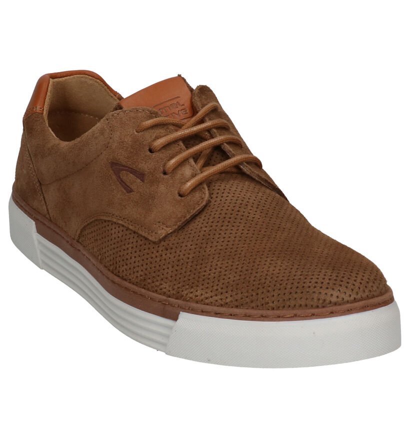 Camel Active Racket Chaussures à lacets en Cognac en daim (271297)