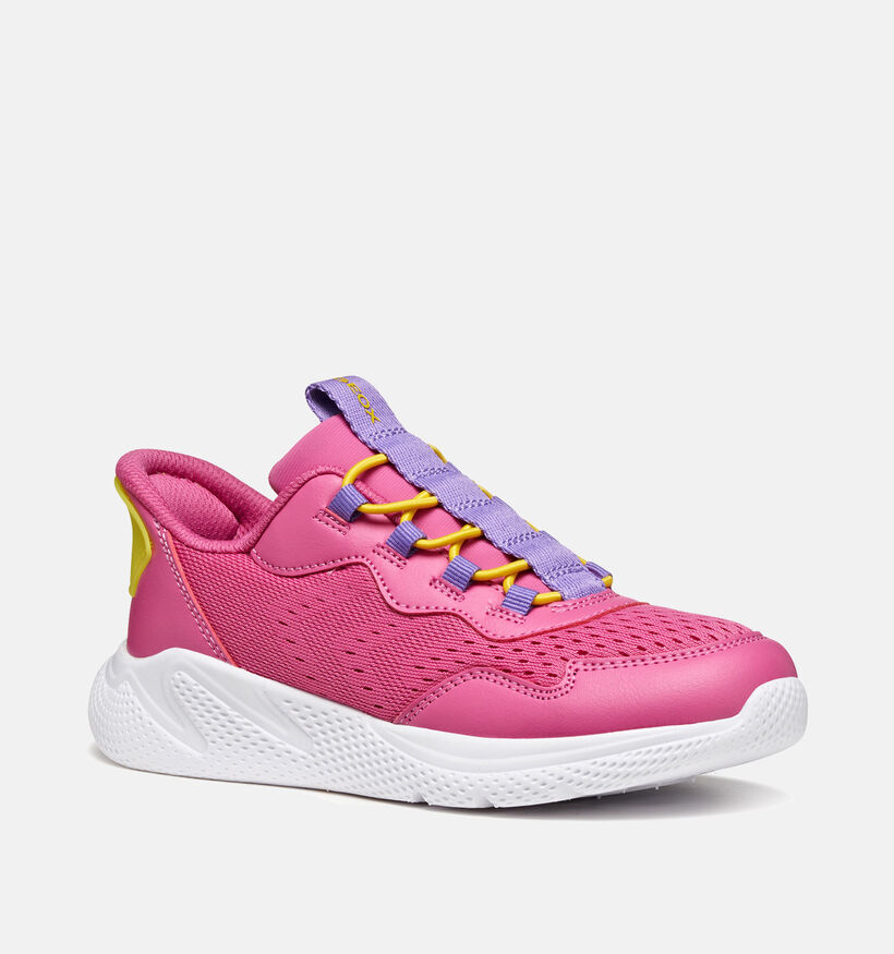 Geox Sprintye Fast-In Roze Slip-on Sneakers voor meisjes (370156) - geschikt voor steunzolen