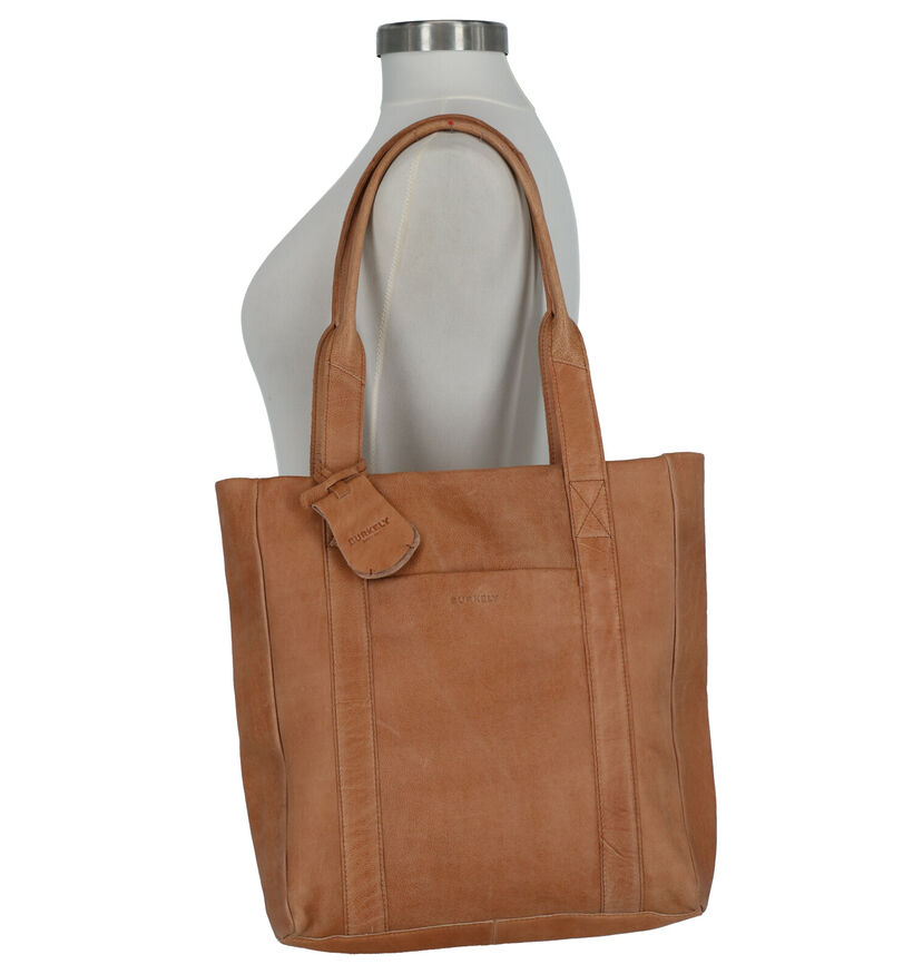 Burkely Just Jackie Zwarte Shopper in leer (273339)