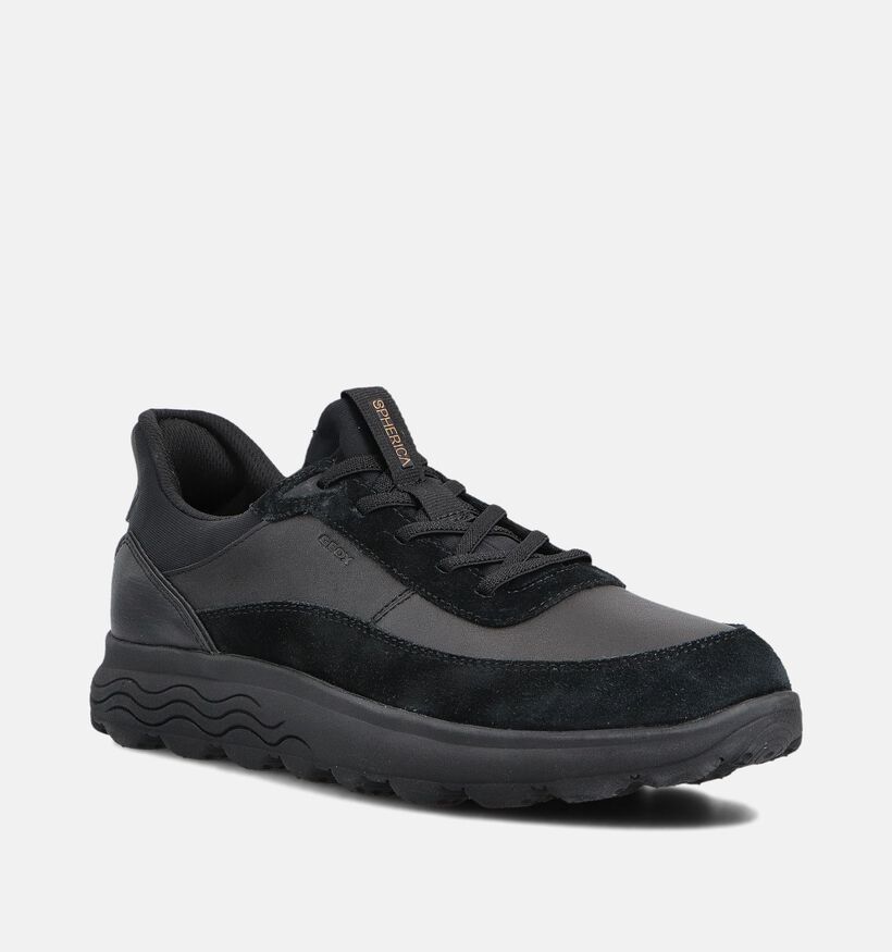Geox Spherica Plus Chaussures plates en Noir pour hommes (360121) - pour semelles orthopédiques