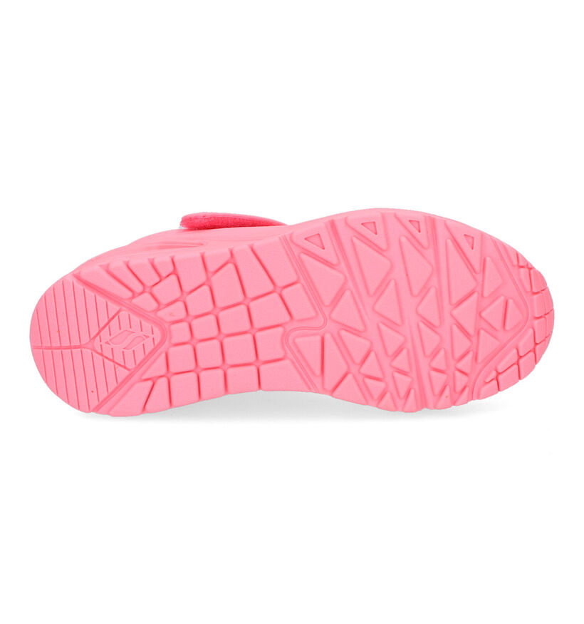 Skechers Uno Fluo Roze Sneakers voor meisjes (302736)