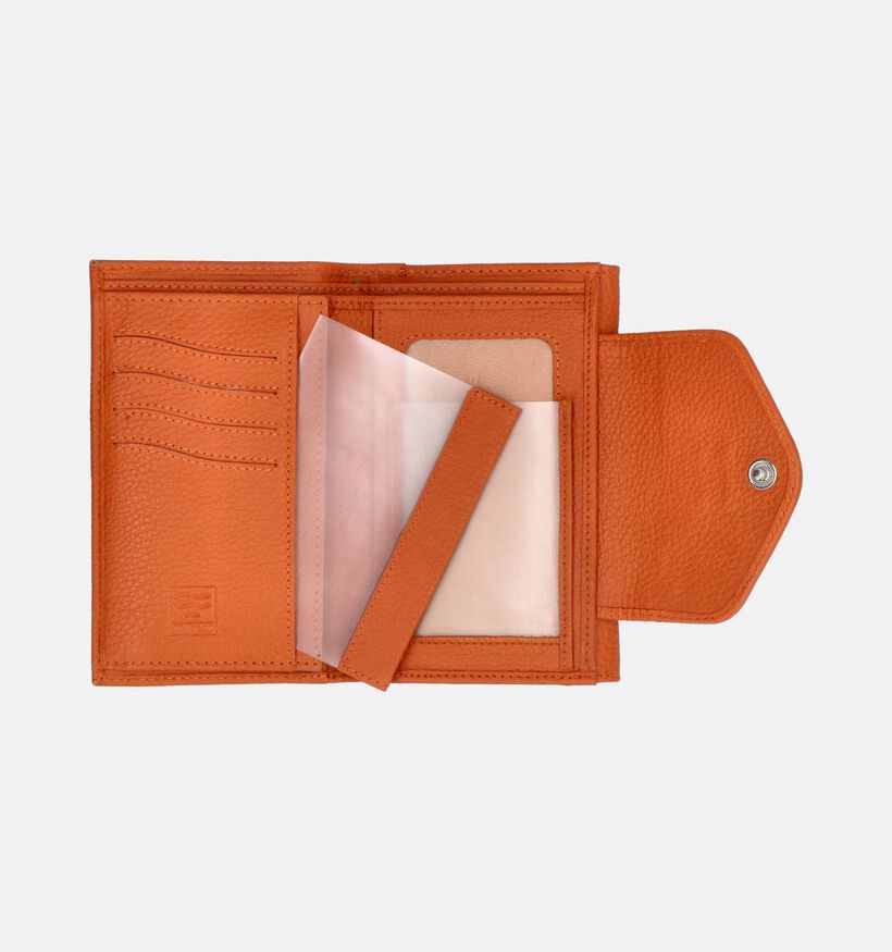 Crinkles Oranje Overslagportemonnee voor dames (358512)