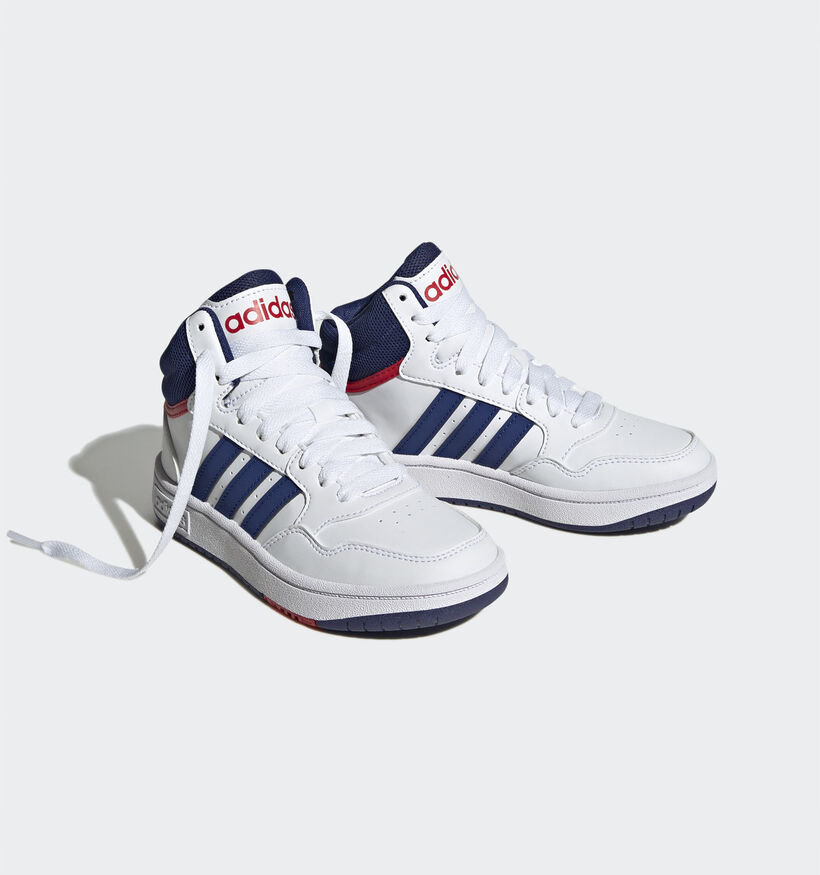 adidas Hoops 3.0 MID Witte Sneakers voor jongens, meisjes (348983)