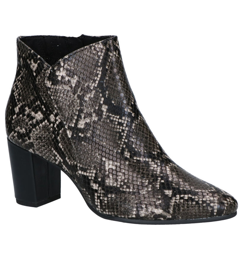 Marco Tozzi Bottines à talons en Noir en simili cuir (257570)