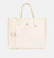 Tommy Hilfiger Iconic Beige Handtas met riem voor dames (336441)